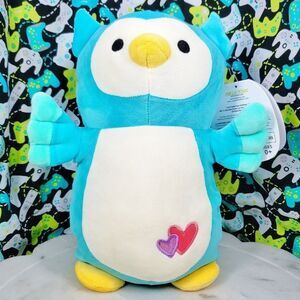 Squishmallow Dax the Teal Owl 12" Hugmees 2021 Valentine's Day Toy Plush NWT